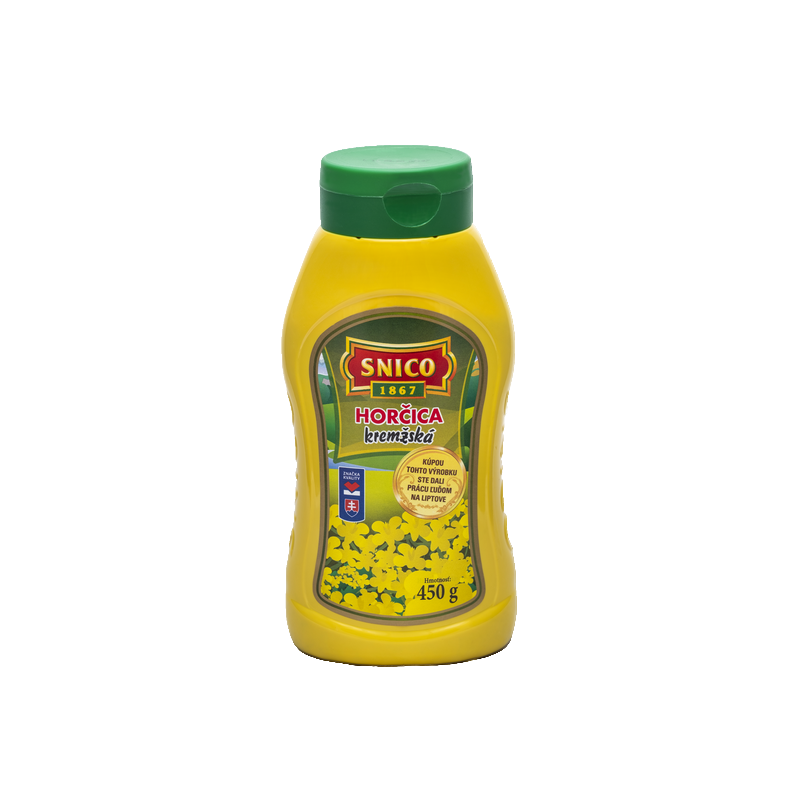 MUSTARD KREMZSKÁ 450g SNICO PLASTIC