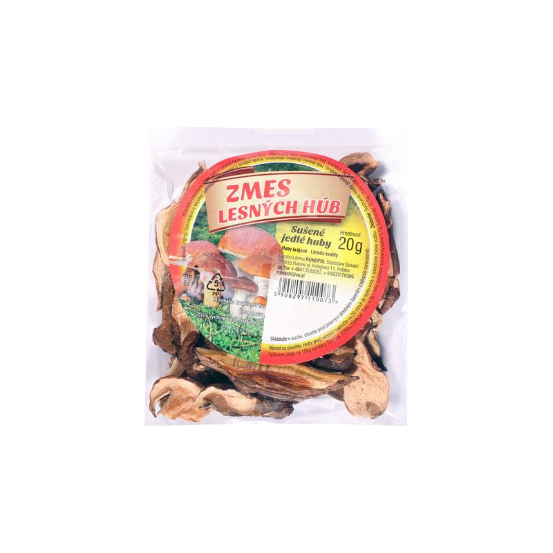 DRIED MUSHROOMS CHANTERELLES SLICED 20g PACKET