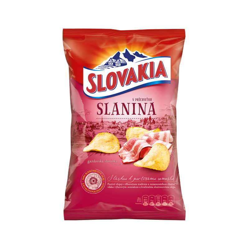 SLOVAK CHIPS BACON 100G