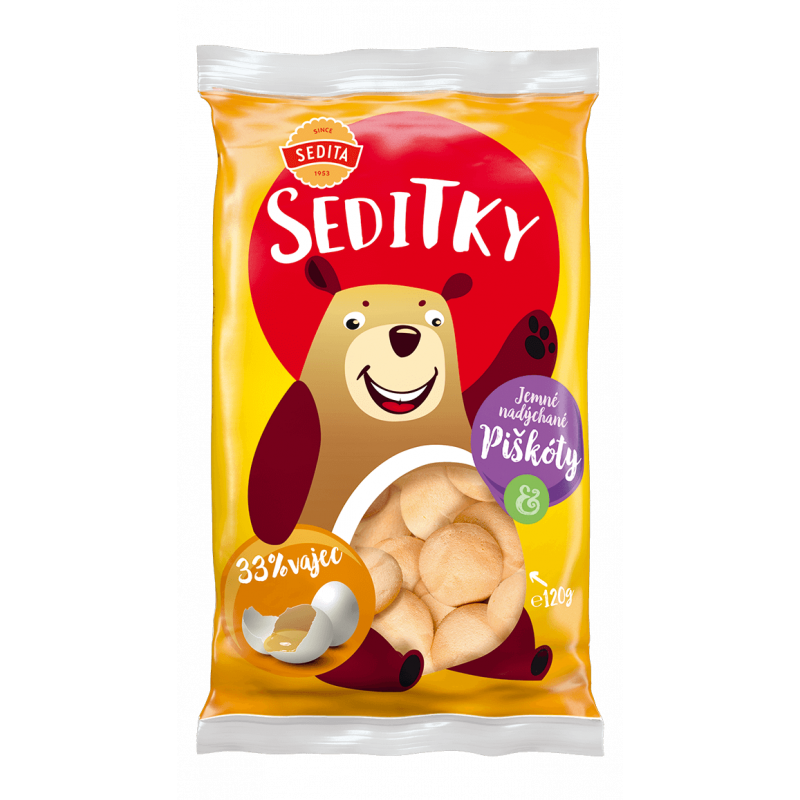 SEDITA SEDITKY SPONGE BISCUITS 120g