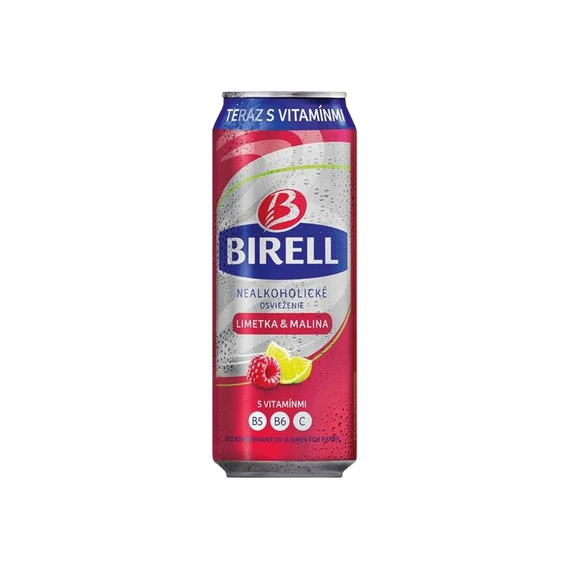 BIRELL NON-ALCOHOLIC BEER LIME & RASPBERRY 0.5L CAN