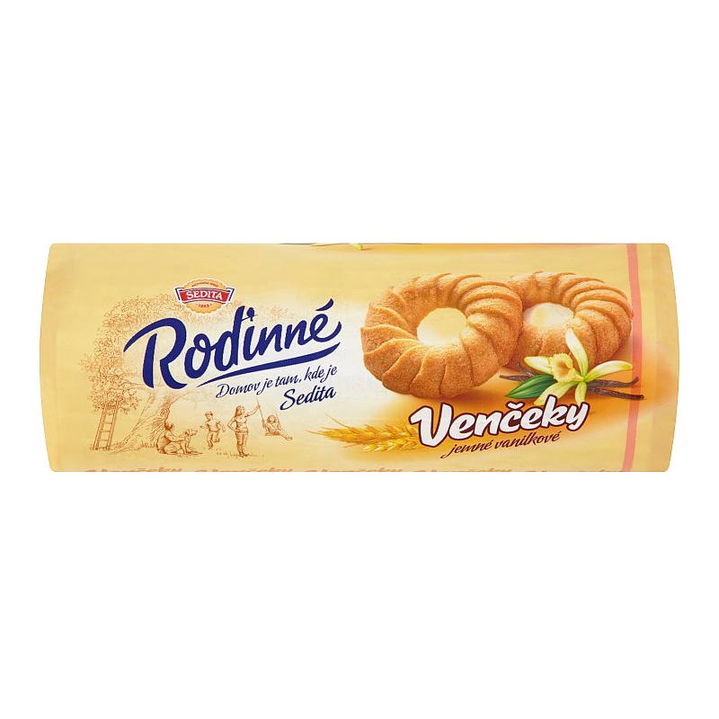 FAMILY VANILLA VENČEKY 100g - COOKIES WITH EGG YOLK