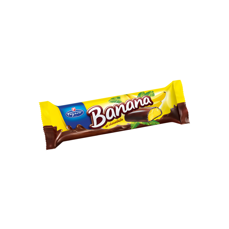 BANANA 25g - FOAM BANANA JELLY IN DARK CHOCOLATE