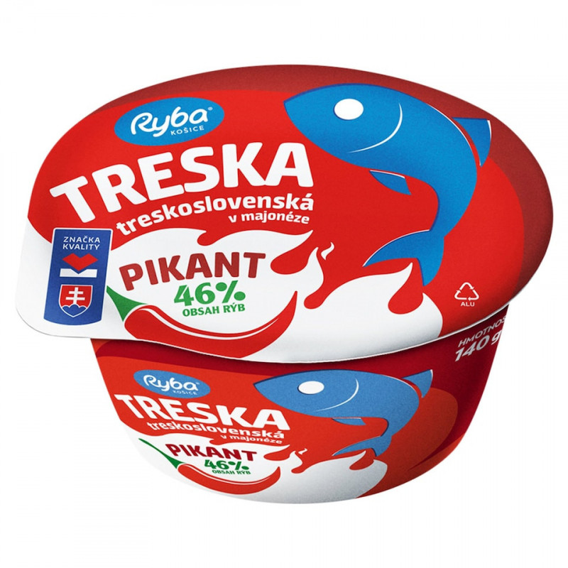 SPICY COD IN MAYONNAISE 140g TRESKOSLOVENSKÁ RYBA