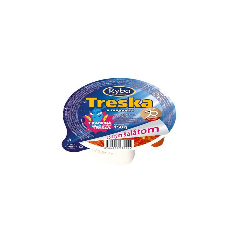 COD IN MAYONNAISE WITH SPICY SALAD 150g